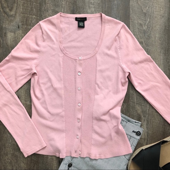 BCBG MaxAzria Pink Cardigan Sweater - Picture 2 of 8